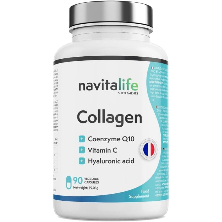 Collagène + Acide Hyaluronique + Q10 – Complexe Beauté & Articulations 90 Gélules