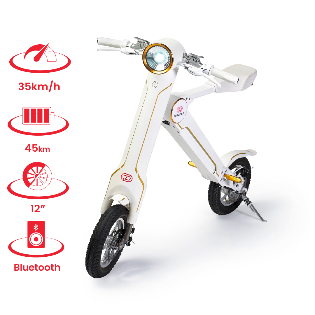 Cruzaa Racing White – E-Scooter