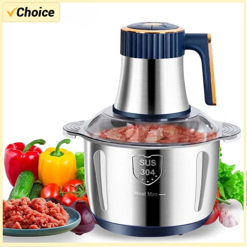 Hachoir électrique 5L – Multifonction en acier inoxydable