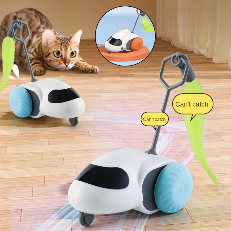 Jouet intelligent pour chat – Voiture télécommandée à mouvement automatique