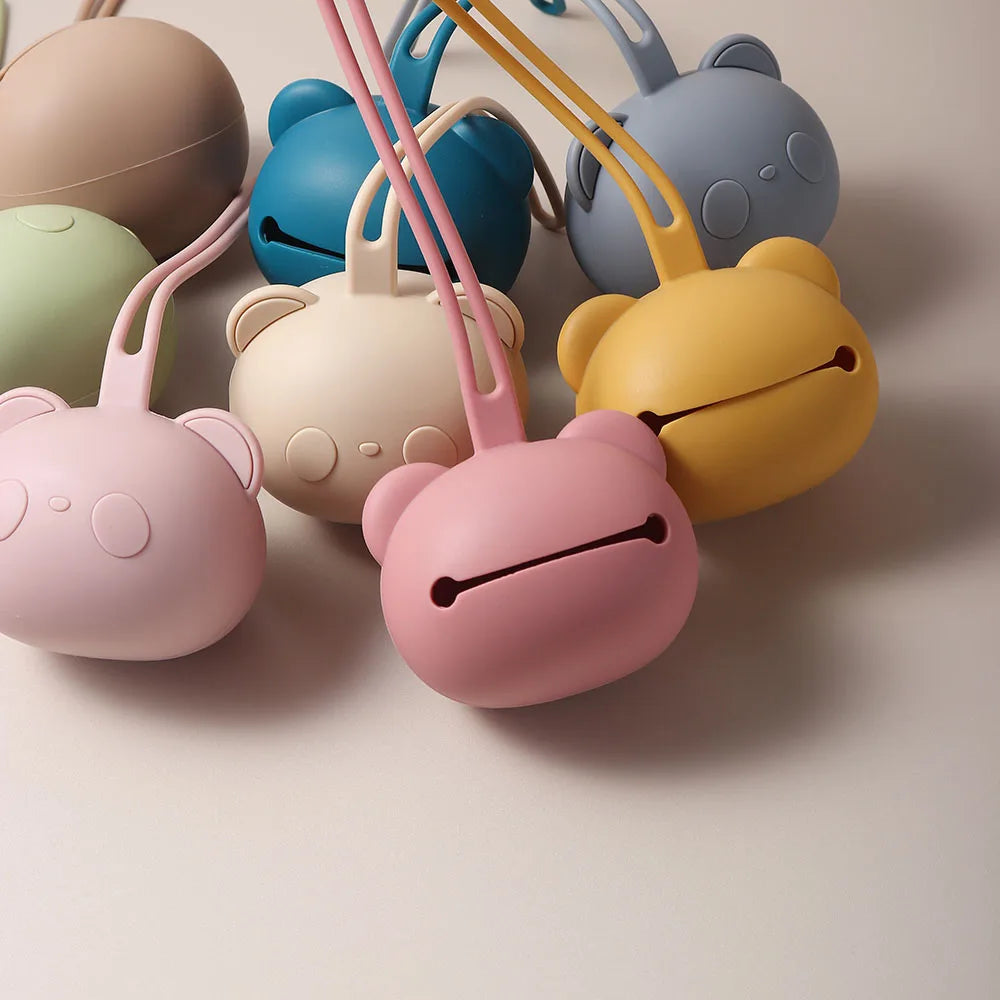 Étui Tétine Panda – Silicone Épais & Adorable pour Bébé