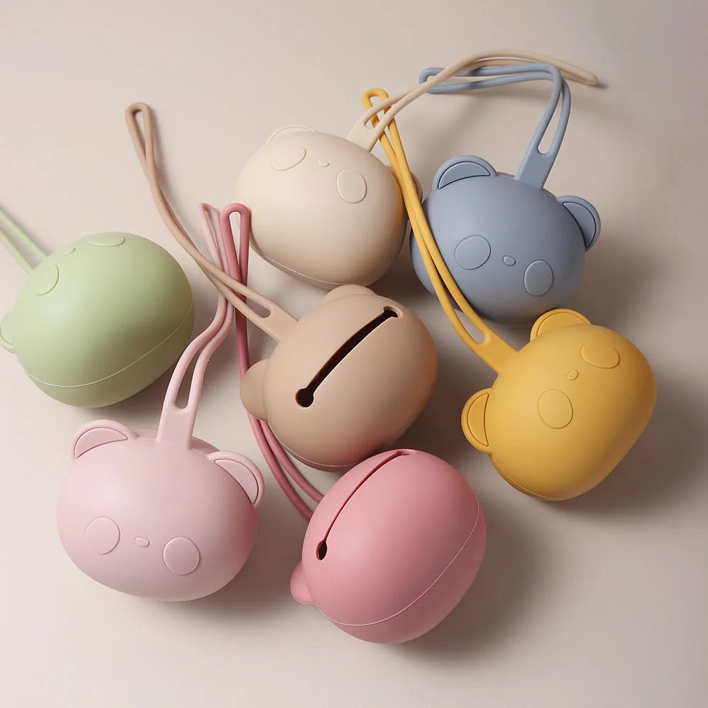 Étui Tétine Panda – Silicone Épais & Adorable pour Bébé