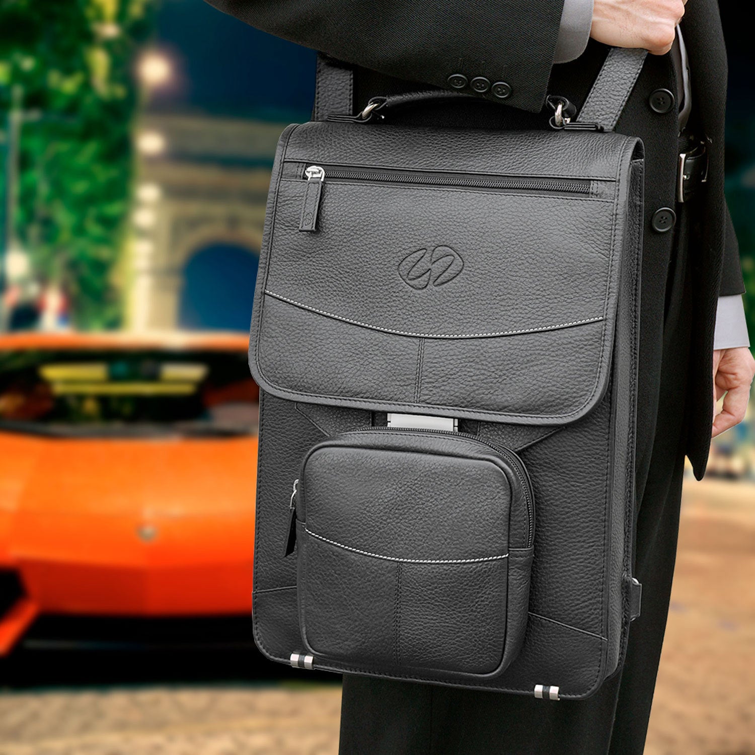 MacCase - Sac à dos en cuir Premium