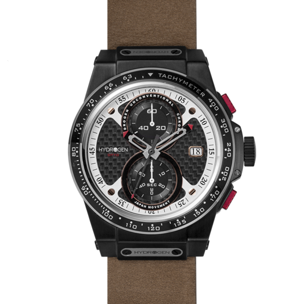 Otto Chrono Black Duo Nato - Chronographe tachymètre élégant