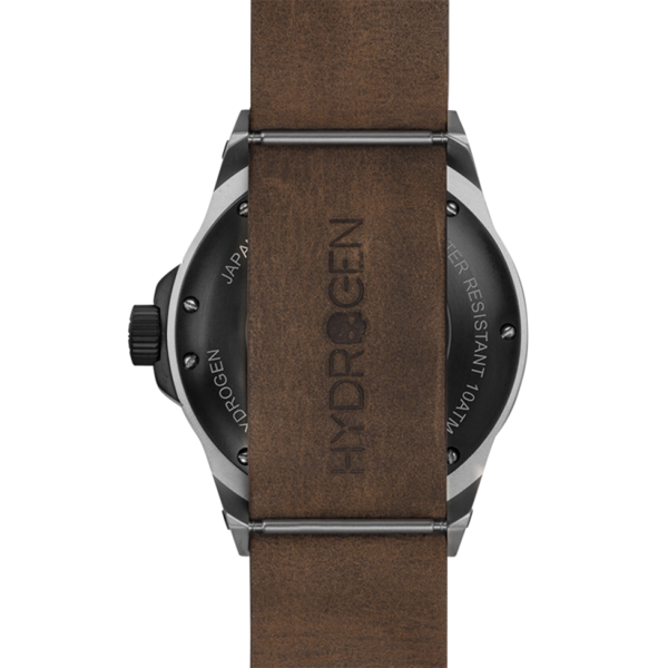 Vento Silver Black Leather – Automatique, style et caractère